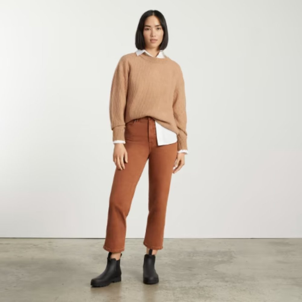 Everlane The Way-High Jean Camel Brown Size 28